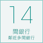 14 間銀行 鄰近多間銀行