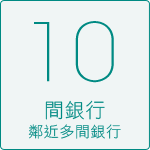 10 間銀行 鄰近多間銀行