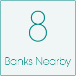 8 Banks Nearby